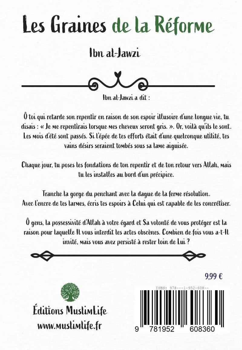 Les graines de la réforme - Ibn Al-Jawzi - MuslimLife LIV-5793 AL FIL MAKTABA