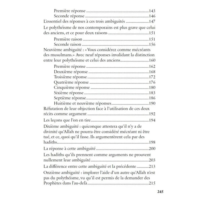 Explication de kashf ash-shoubouhat - Mohammed Ibn Ibrâhîm Ash-Shaykh - Al Bayyinah AL FIL MAKTABA