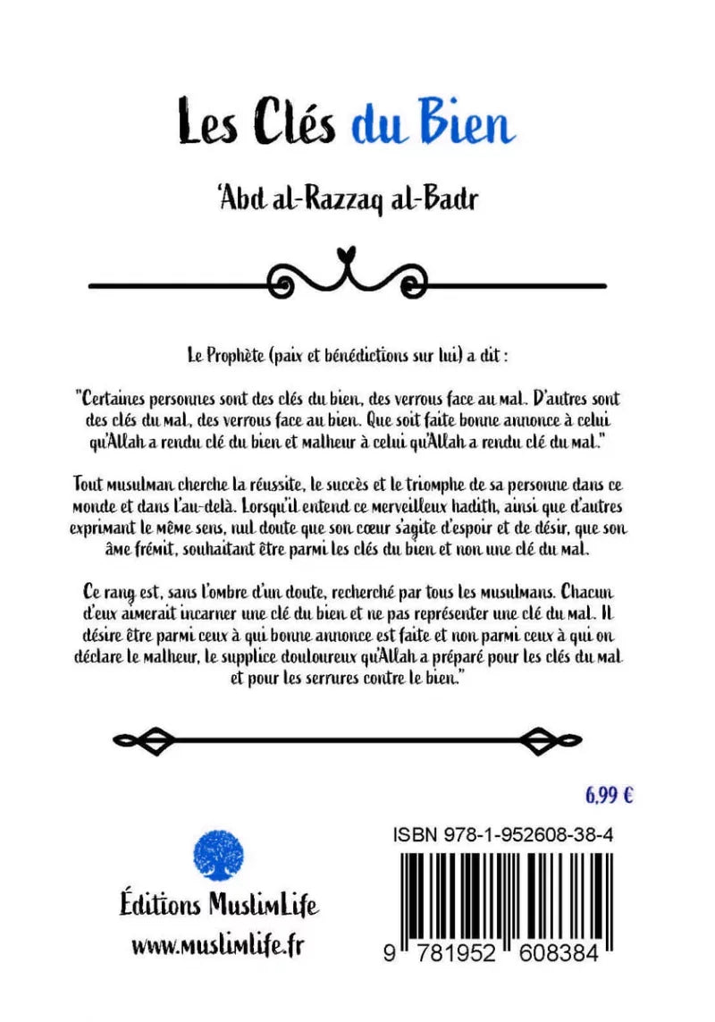 Les clés du bien - Abd al-Razzaq al-Badr - MuslimLife AL FIL MAKTABA