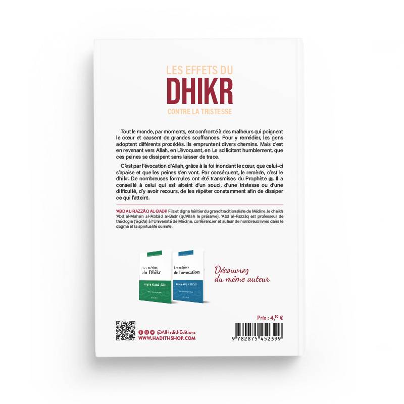 Les effets du Dhikr contre la tristesse - Shaykh Abd Al-Razzâq Al-Badr - Al-Hadîth AL FIL MAKTABA