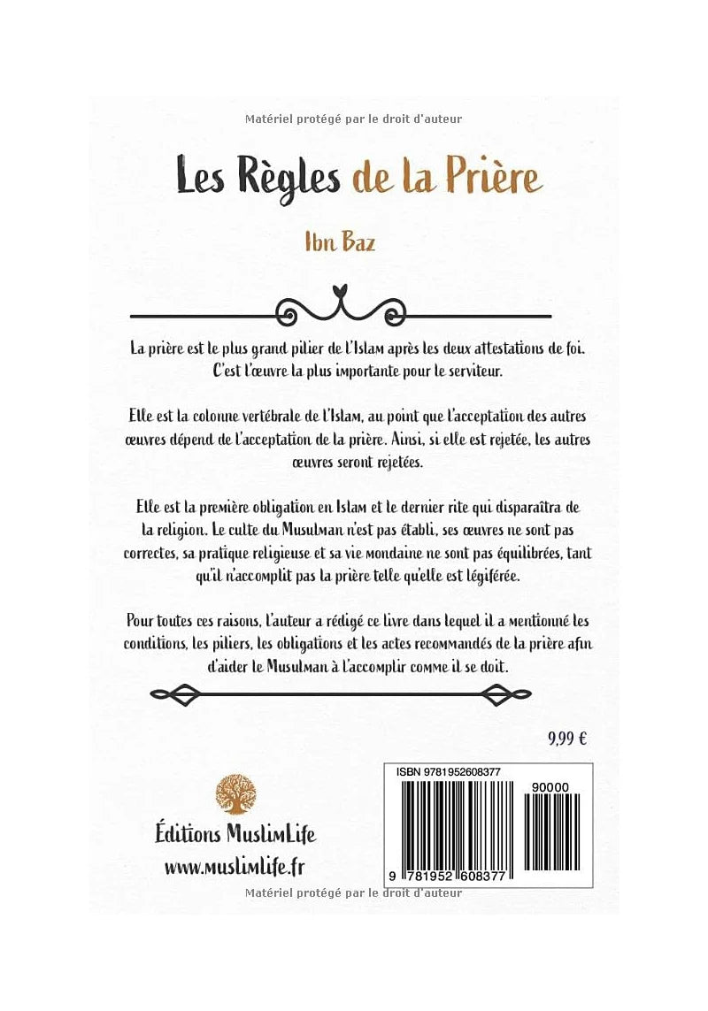 Les règles de la prière - Ibn Baz - MuslimLife AL FIL MAKTABA