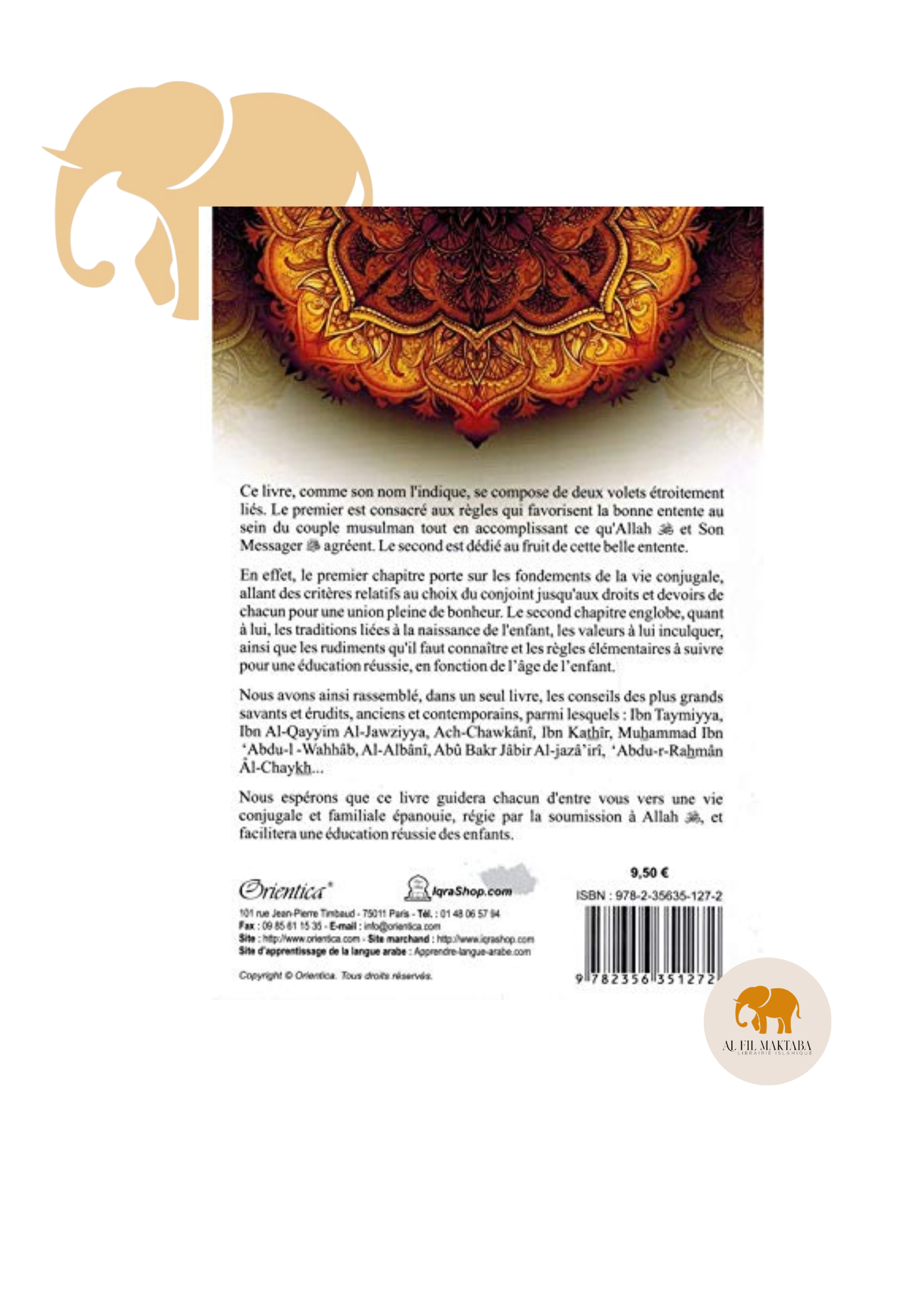 Bâtir un foyer heureux : Réussir sa vie de famille (du choix du conjoint à l’éducation des enfants), de cheikh Cherif Zahar AL FIL MAKTABA