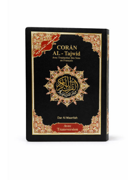 Coran al tajwid, livre arabe français phonétique - souple - avec QR CODE - Dar Al Maarifa