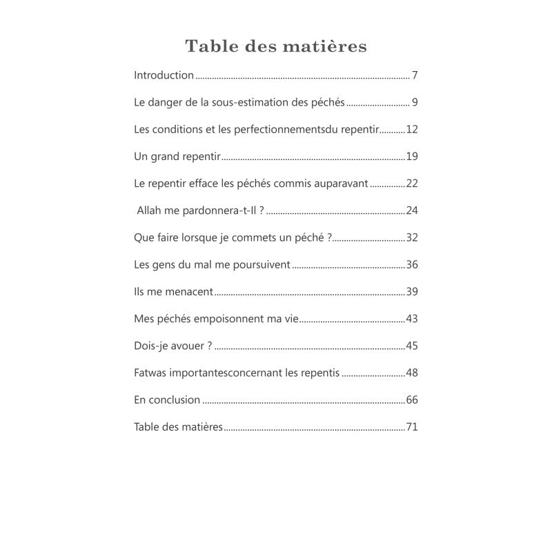 Je veux me repentir mais... - Muhammad Sâlih al-Munajjid AL FIL MAKTABA