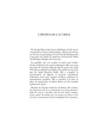 Reines du Qur’an - Saida Mian - Anissa édition Al Fil Maktaba