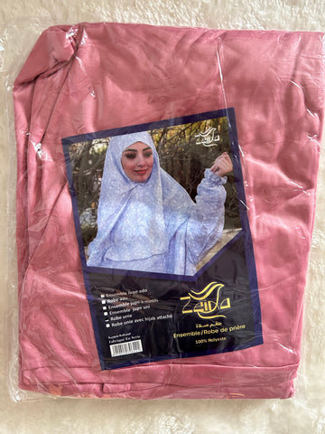 Robe de prière hijab intégré pour femme