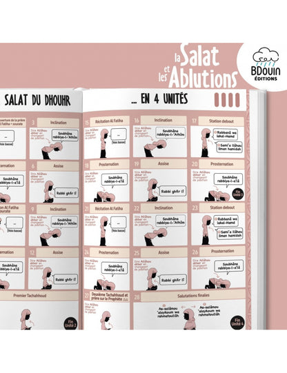 Mini guide illustré : la salat et les ablutions (fille) - Bdouin