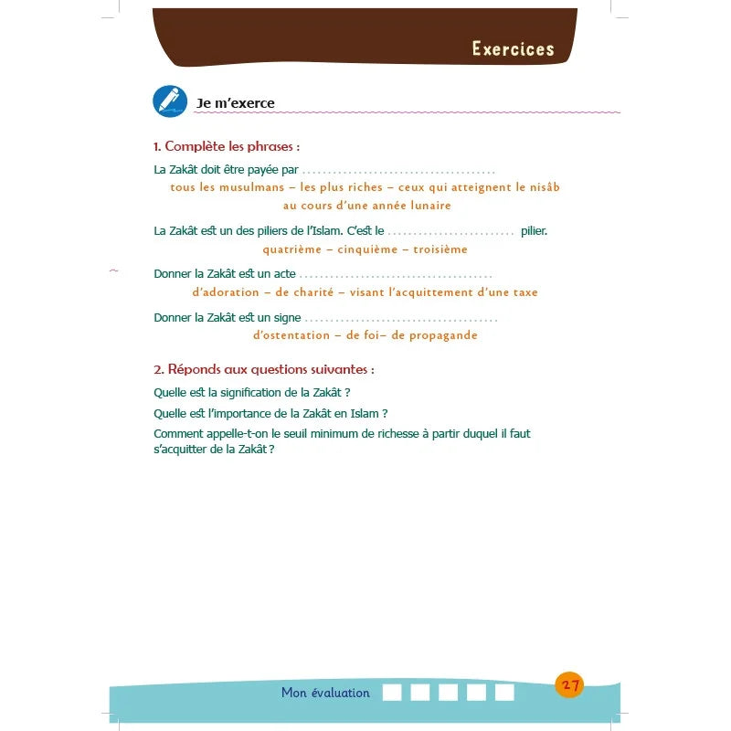 Arc-en-ciel - Manuel d'enseignement des bases de l'islam - Volume 5 AL FIL MAKTABA