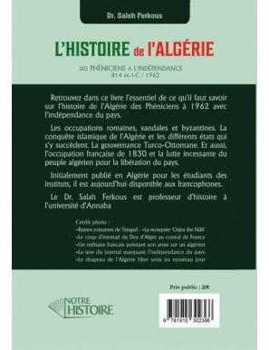 L'Histoire de l'Algérie : des Phéniciens à l'indépendance - Dr Saleh Ferkous - Notre Histoire AL FIL MAKTABA