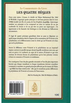 Le Commentaire des quatre règles de Shaykh Mohammed Ibn 'Abd Al-Wahab - Ibn Badis