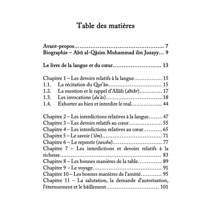 Le livre de la langue et du coeur - Ibn Juzayy - Dar Al Andalus