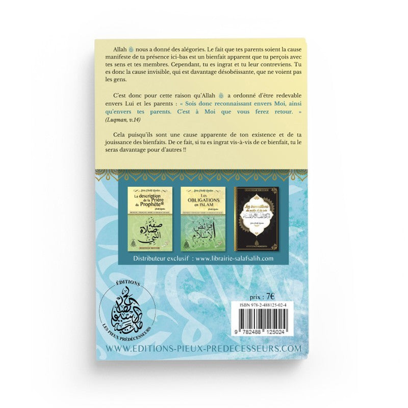 Le père porte médiane du paradis - Cheikh Raslan - Bilingue - Éditions Pieux Prédécesseurs AL FIL MAKTABA