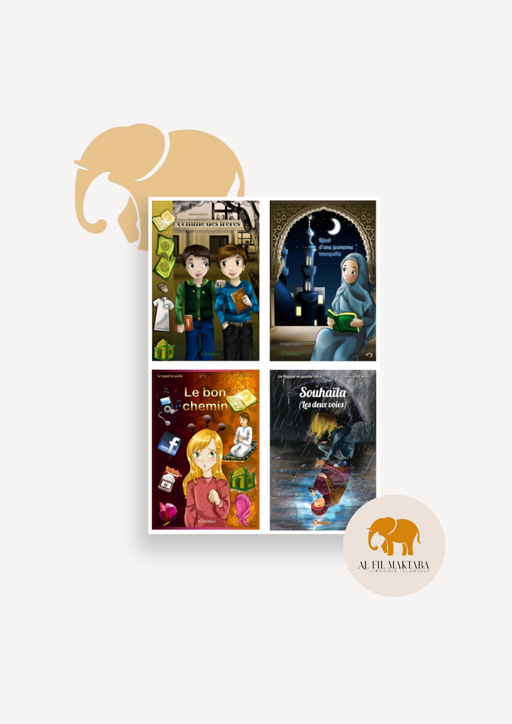 Pack de 4 livres spécial ados musulmans : Collection complète "Le Rappel en poche"