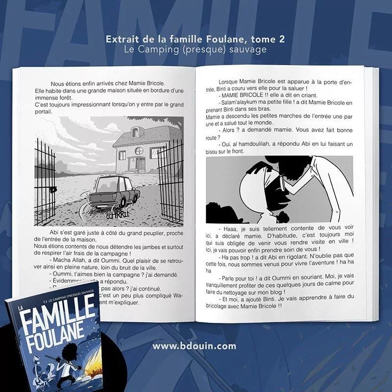 La Famille Foulane (Tome 2) - Camping (presque) sauvage - BDouin