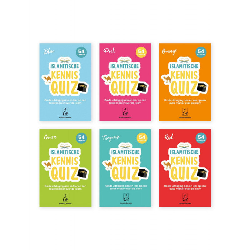 Quiz Connaissance Sur L'Islam - 54 Cartes - Hadieth Benelux (Rouge) AL FIL MAKTABA